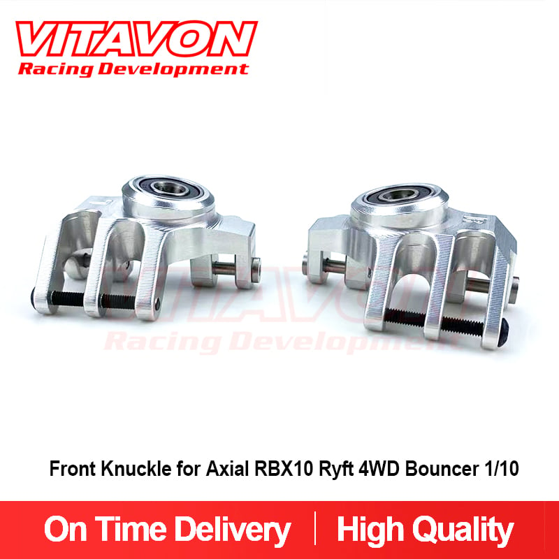 VITAVON CNC Alu #7075 Front Knuckle for Axial RBX10 Ryft 4WD Bouncer 1/10