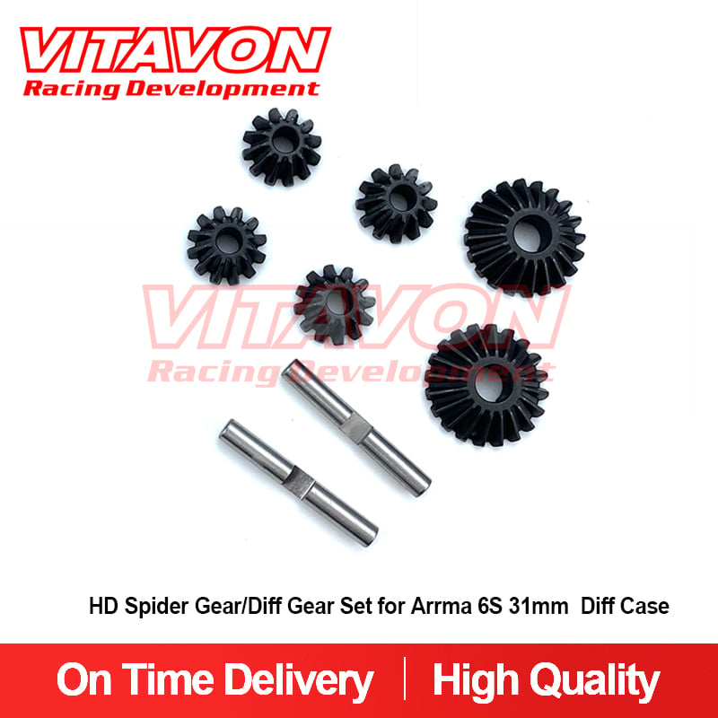 VITAVON Arrma 6S HD Spider Gear/Diff Gear Set for 31mm Diff Case Only Ar310436