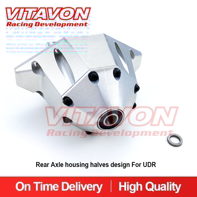VITAVON Alu CNC V2 Rear Axle housing halves design For UDR Traxxas 1:7