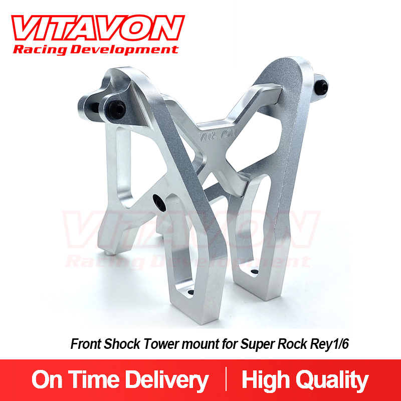 VITAVON CNC Aluminum 7075 Front Shock Tower Mount For Super Rock Rey1/6