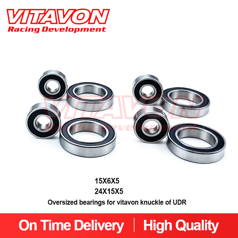Oversized bearings for vitavon knuckle of UDR