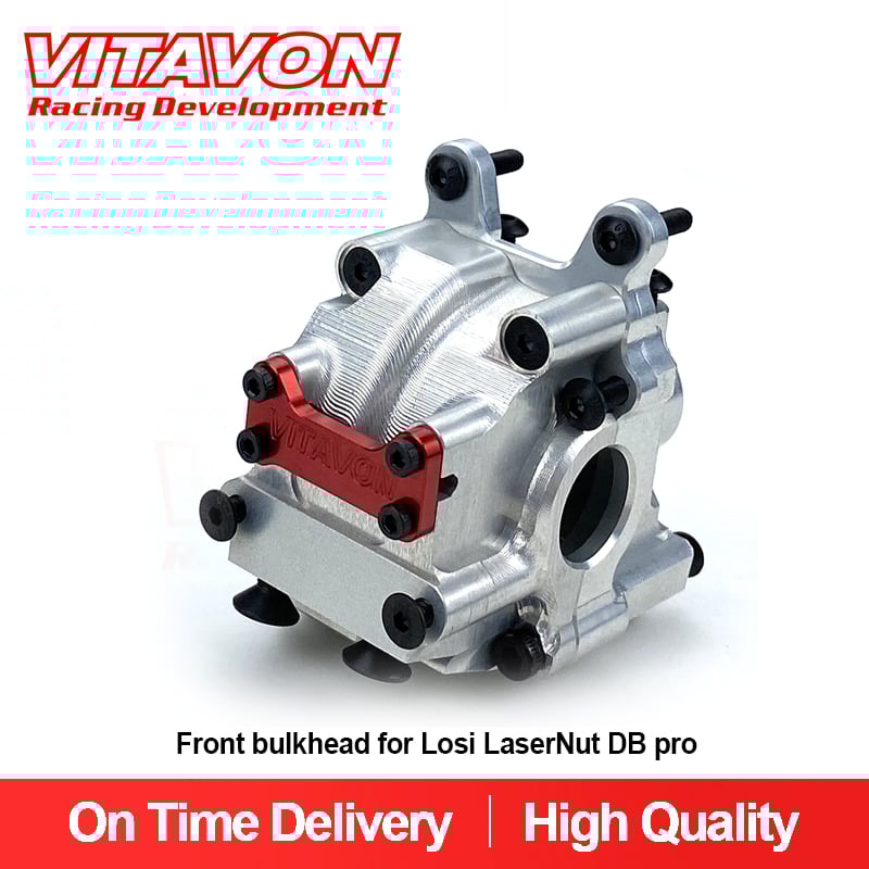 VITAVON LaserNut CNC alu#7075 Front bulkhead for Losi LaserNut DB pro
