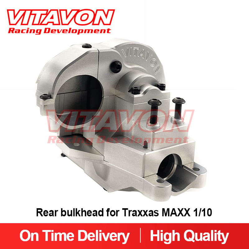 VITAVON CNC Aluminum redesign Rear bulkhead for Traxxas MAXX 1/10