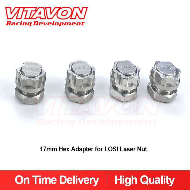 VITAVON LaserNut CNC Alu#7075 17mm Hex Adapter for LOSI Laser Nut
