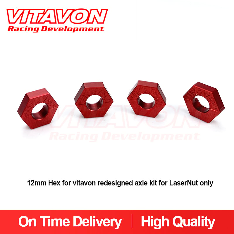 VITAVON CNC aluminum 12mm Hex for vitavon redesigned axle kit for LaserNut only