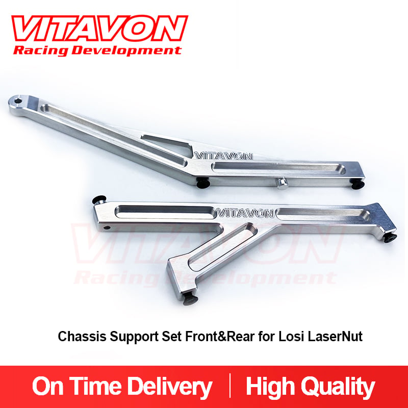 VITAVON CNC alu7075 Chassis Support Set Front&Rear for Losi LaserNut
