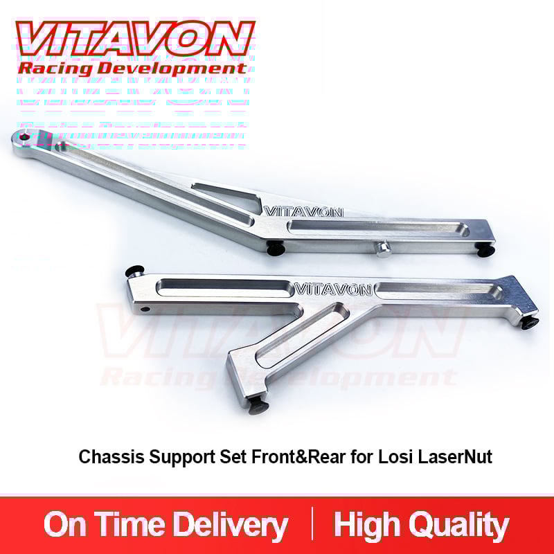 VITAVON CNC alu7075 Chassis Support Set Front&Rear for Losi LaserNut