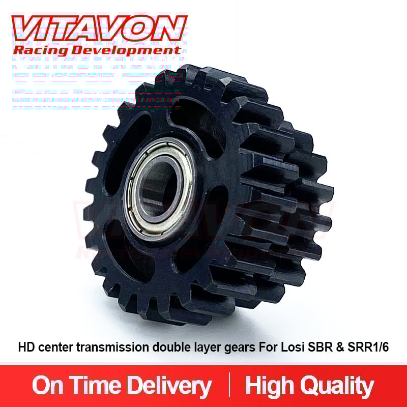 VITAVON SBR SRR HD center transmission double layer gears For Losi SBR & SRR 1/6