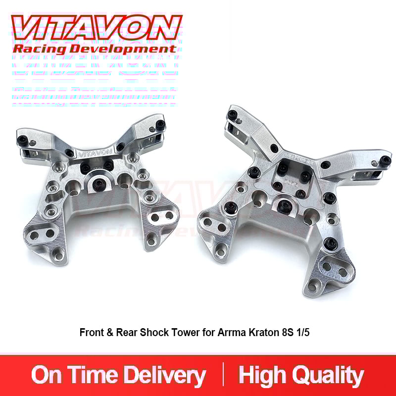 Vitavon CNC Alu #7075 Front & Rear Shock Tower for Arrma Kraton 8S 1/5