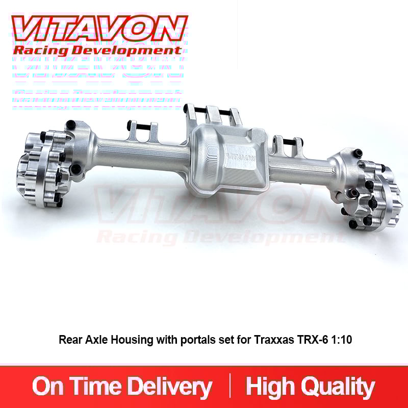 VITAVON CNC Rear Axle Housing with portals set for Traxxas TRX-6 1:10