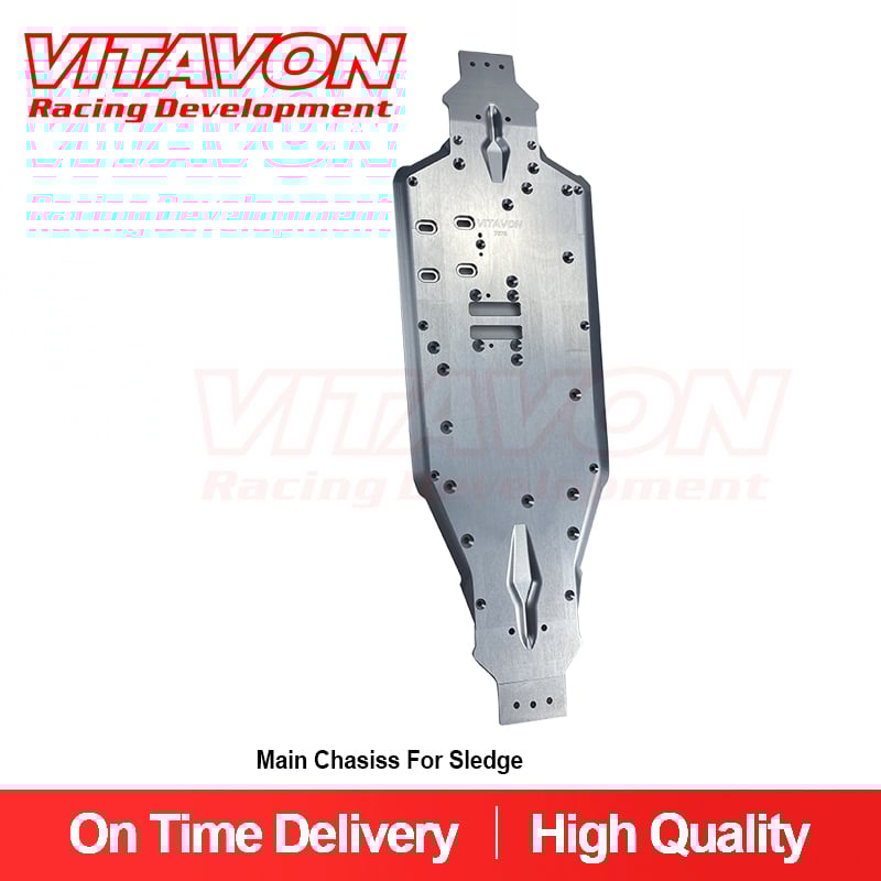 VITAVON CNC Alu#7075 Main Chassis for Traxxas Sledge