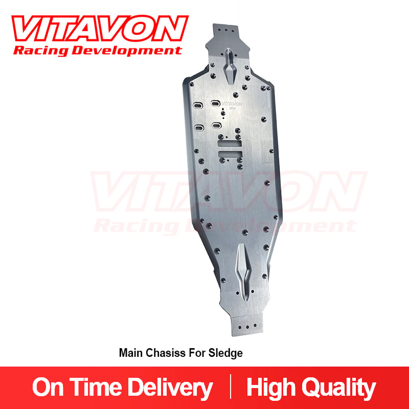 VITAVON CNC Alu#7075 Main Chassis for Traxxas Sledge