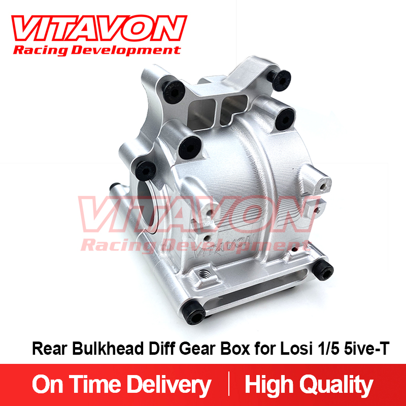 VITAVON CNC ALU Rear Bulkhead Diff Gear Box for Losi 1/5 5ive-T 5B