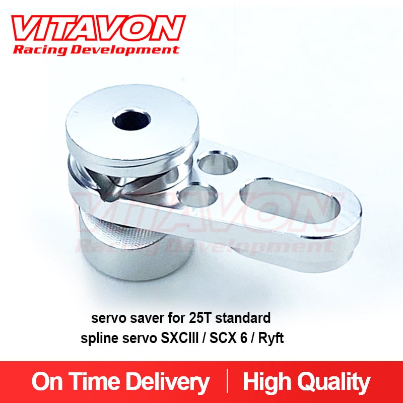 VITAVON SCX6 Alu servo saver for 25T standard spline servo SXCIII / SCX 6 / Ryft