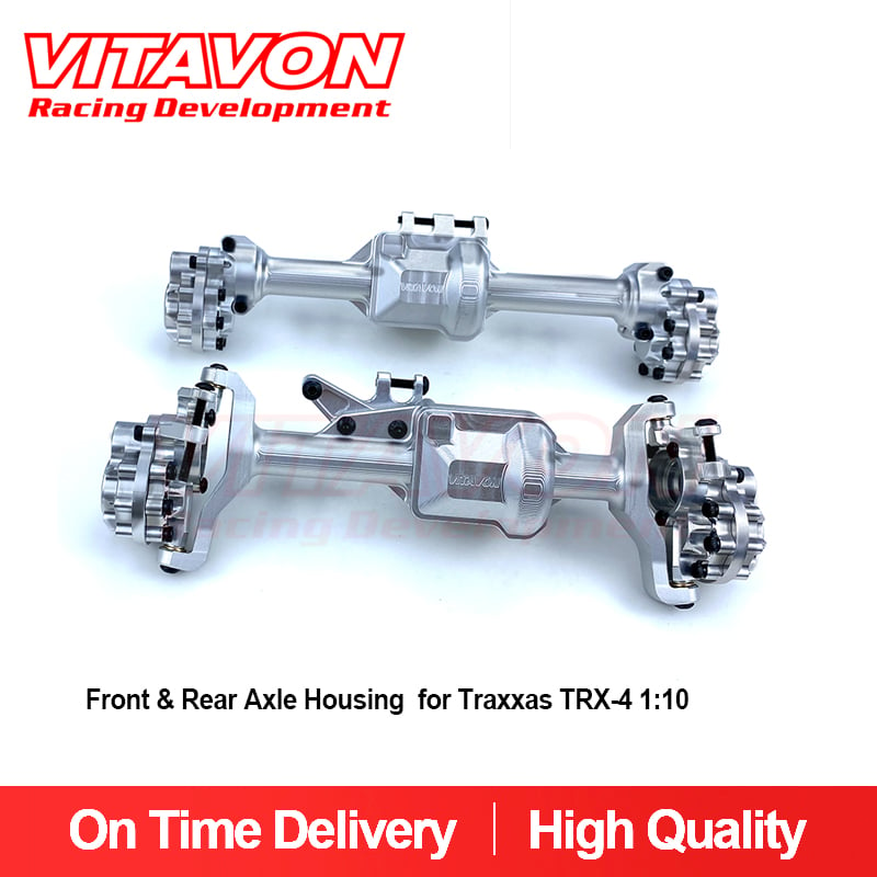 VITAVON Front & Rear Axle Housing set Alu7075 CNC for Traxxas TRX-4 1:10