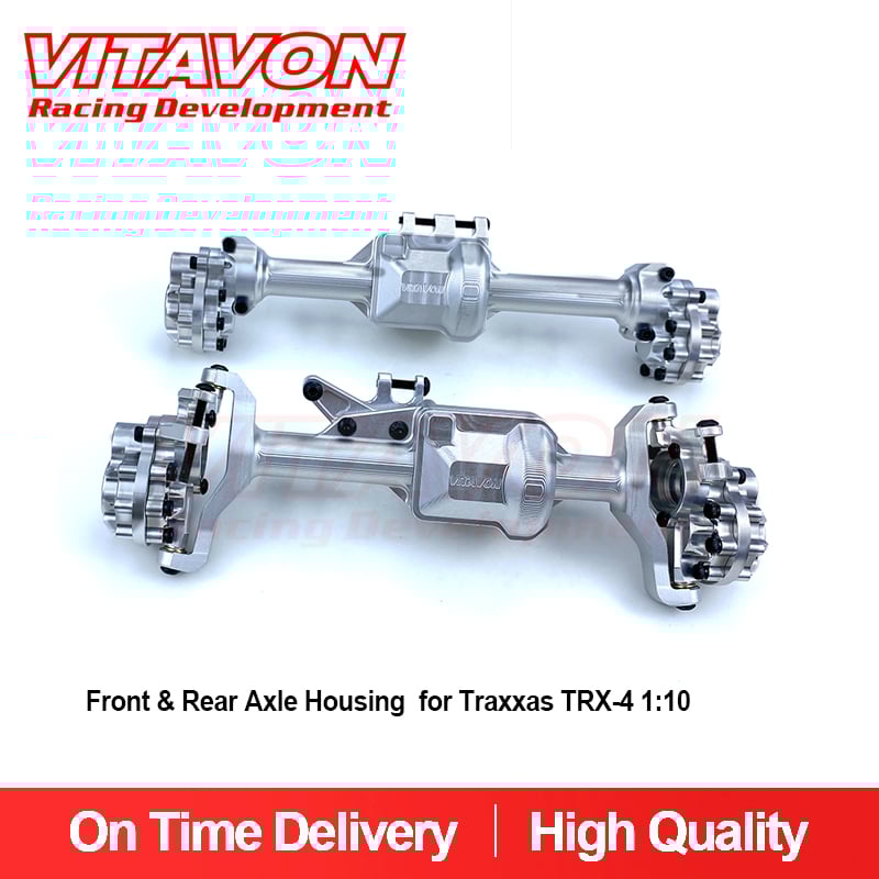VITAVON Front & Rear Axle Housing set Alu7075 CNC for Traxxas TRX-4 1:10