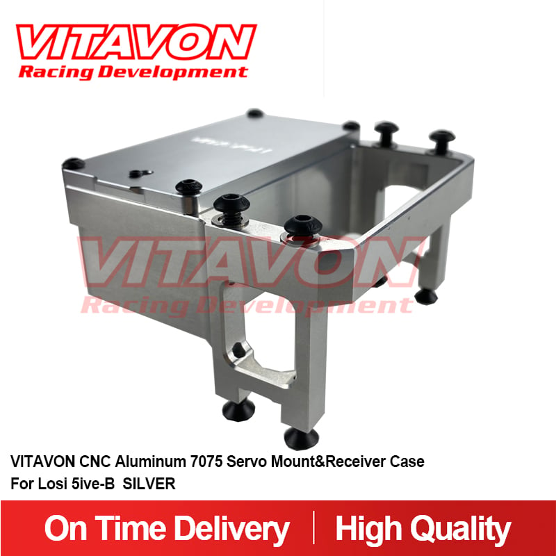 VITAVON CNC Alu7075 Servo Mount & Receiver Case for Losi 1/5 5ive-B 5ive-T
