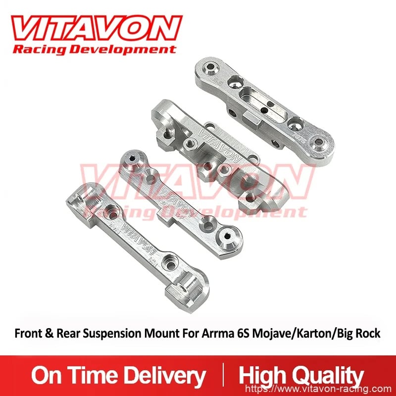  Vitavon CNC Alu7075 Front & Rear Suspension Mount for Arrma 6S  Mojave/Karton/Big Rock BLX