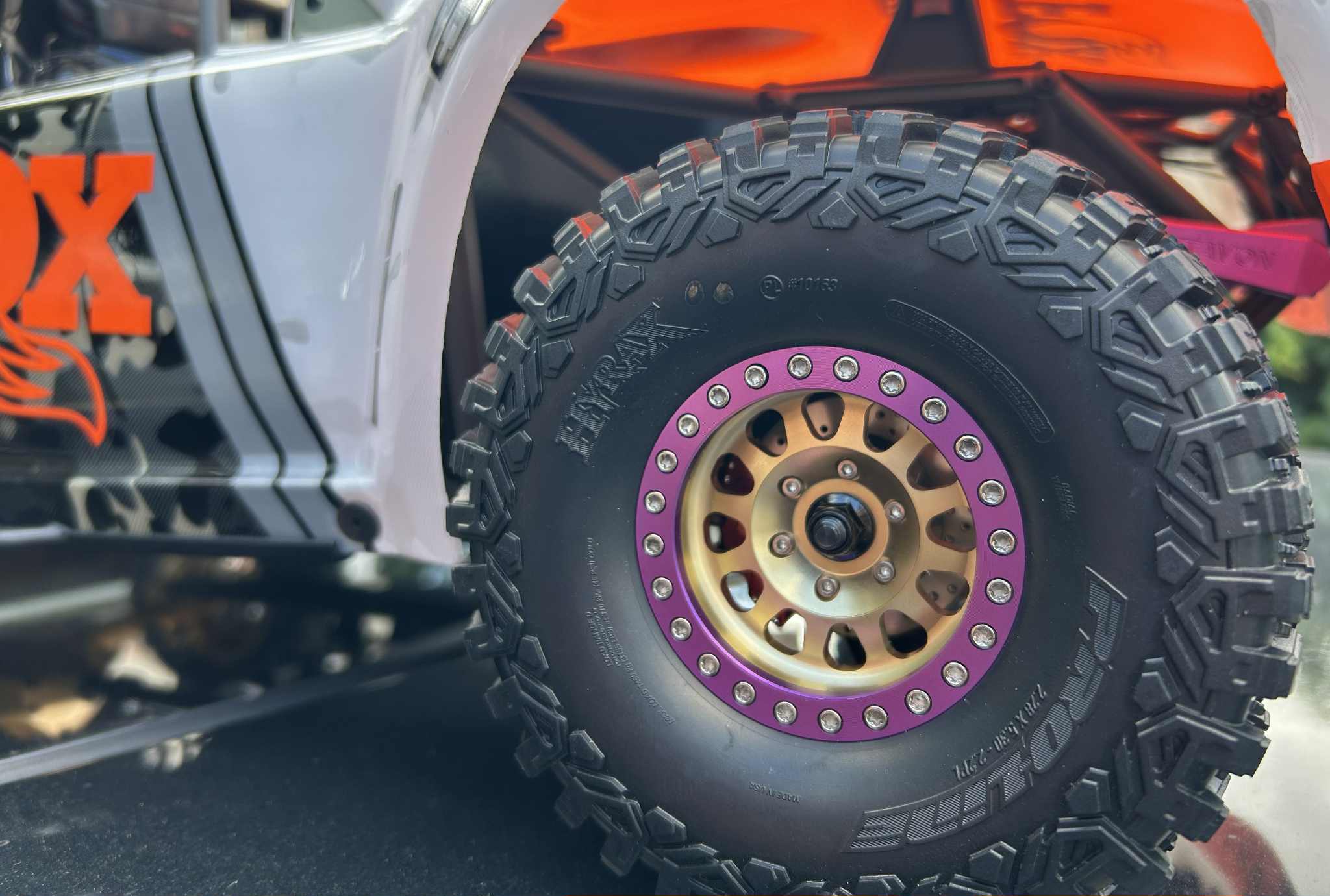 VITAVON Bead Lock Wheel V2 fits with proline hyrax tire only FOR UDR 1/7