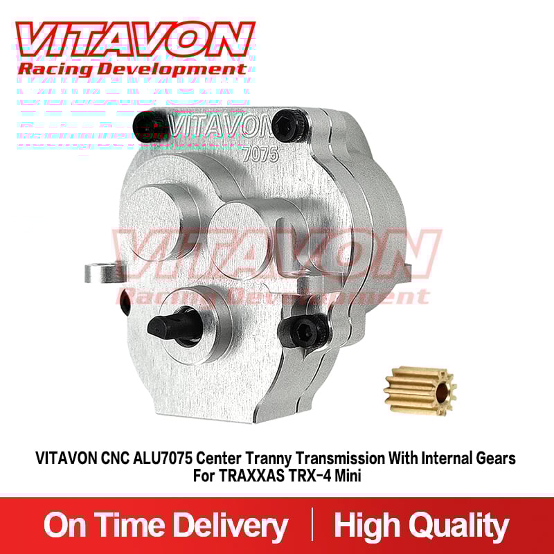 VITAVON CNC ALU7075 Center Tranny Transmission With Gears For TRAXXAS TRX-4 Mini