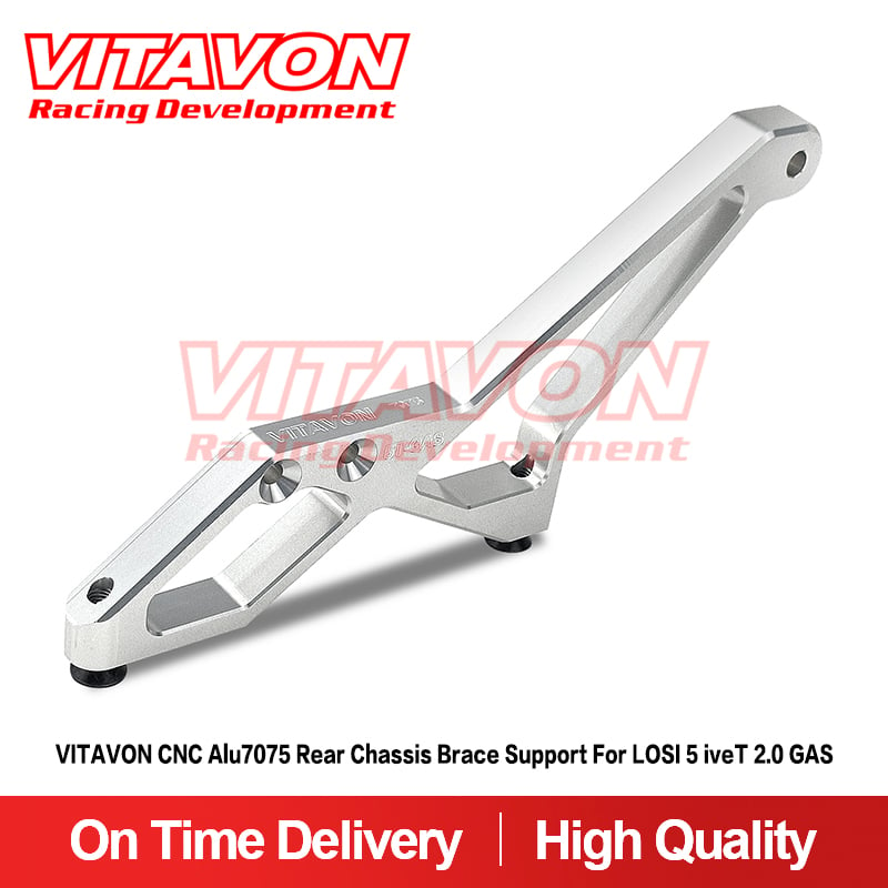 VITAVON CNC Alu7075 Rear Chassis Brace Support For LOSI 5 iveT 2.0 GAS