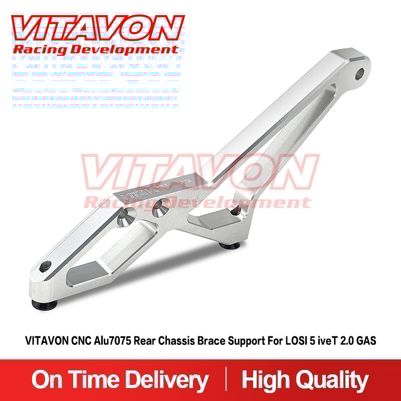 VITAVON CNC Alu7075 Rear Chassis Brace Support For LOSI 5 iveT 2.0 GAS