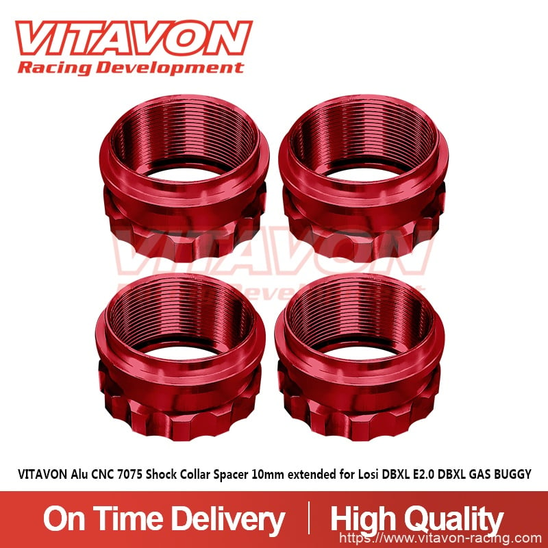 VITAVON Alu CNC 7075 Shock Collar Spacer 10mm extended for Losi DBXL E2.0 DBXL GAS BUGGY