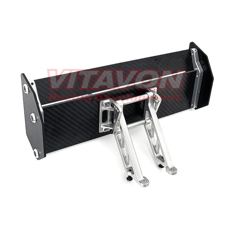 VITAVON Adjustable Carbon Fiber Wing and Wing Mount For Losi 5ive B