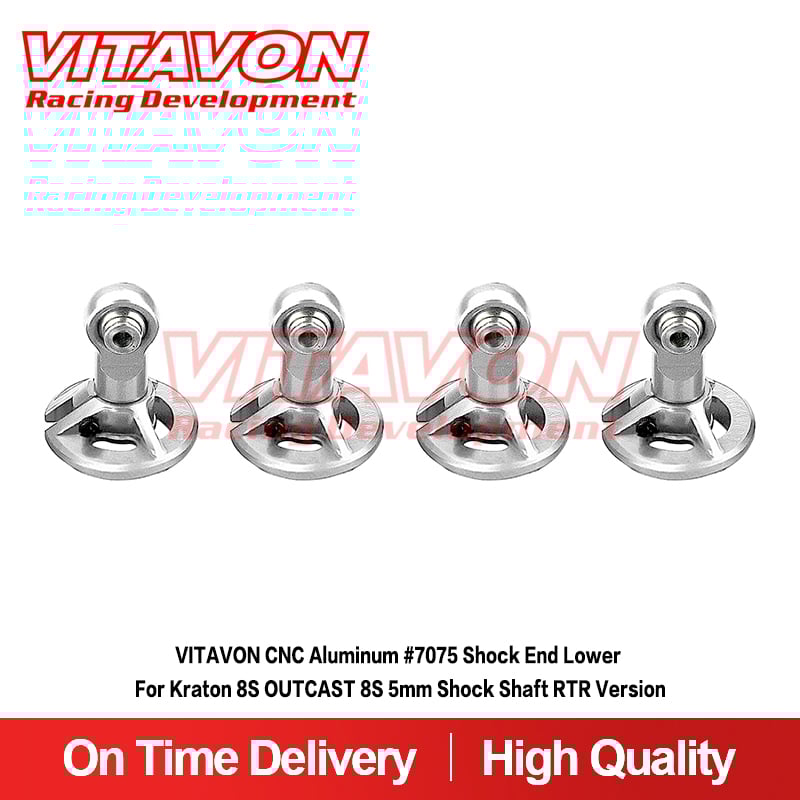 VITAVON CNC Alu7075 Shock End Lower For Kraton 8S OUTCAST 8S 5mm shock shaft RTR Version