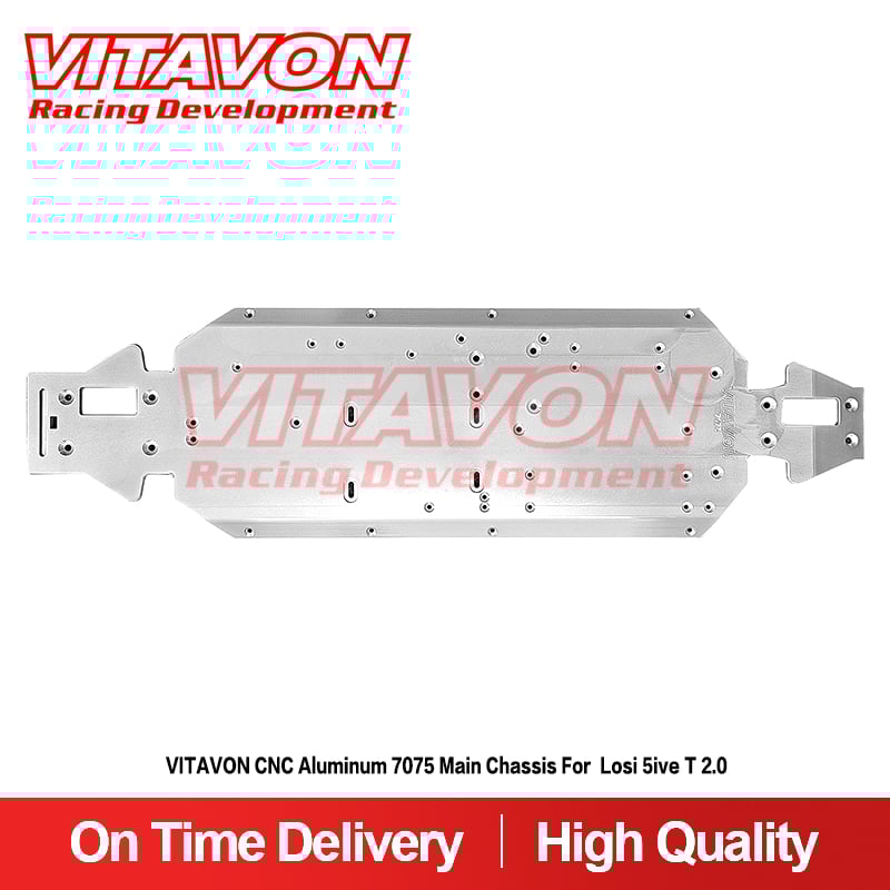 VITAVON CNC Aluminum 7075 Main Chassis For Losi 5ive T 2.0