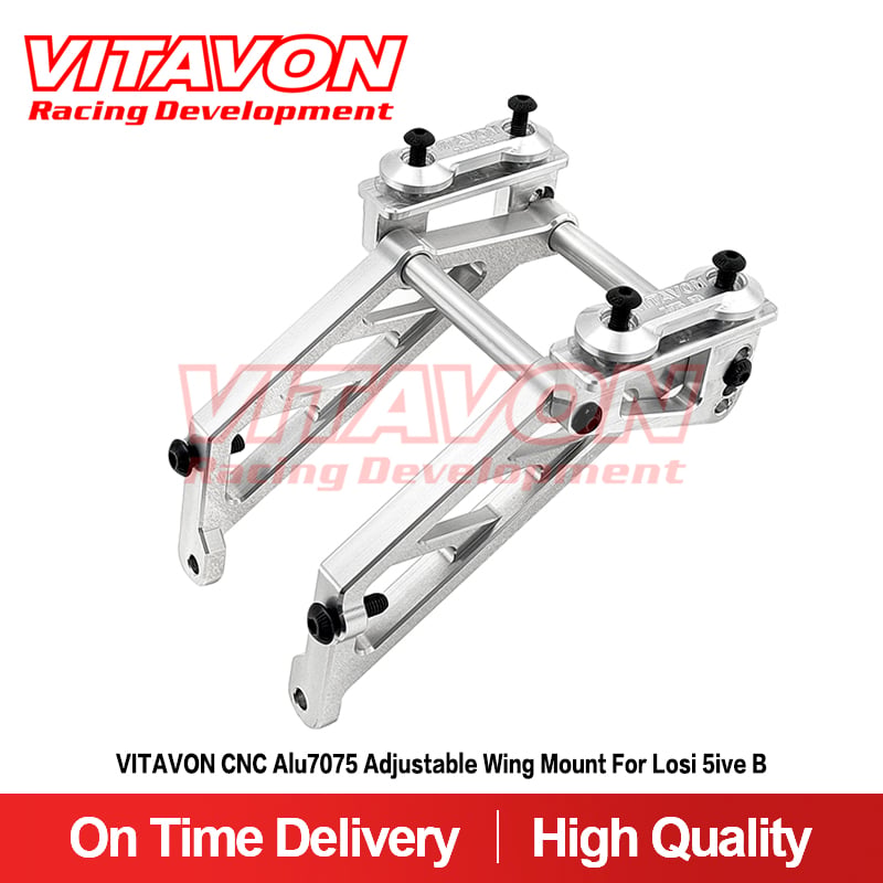VITAVON CNC Alu7075 Adjustable Wing Mount For Losi 5ive B