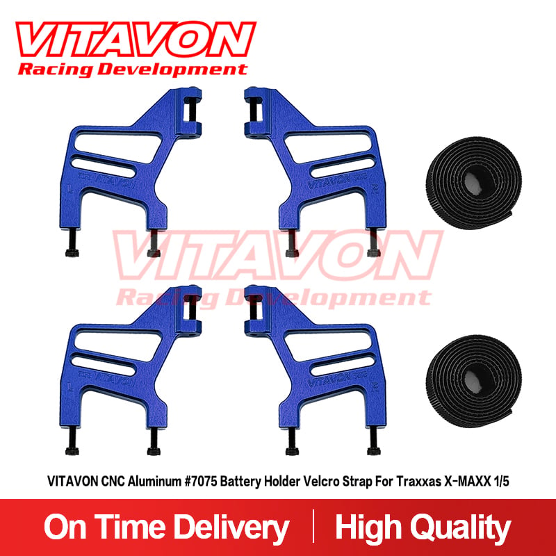 VitavonVITAVON CNC Aluminum #7075 Battery Holder Velcro Strap for
