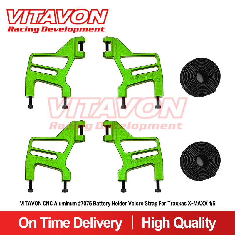 VitavonVITAVON CNC Aluminum #7075 Battery Holder Velcro Strap for