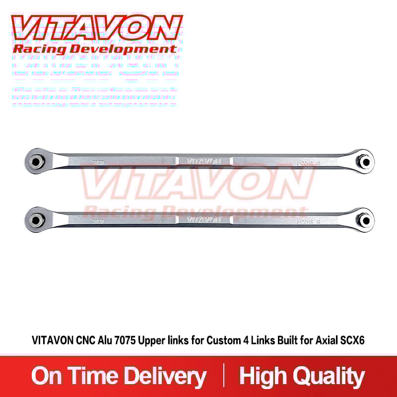 VITAVON CNC Alu 7075 Upper links for Custom 4 Links Built for Axial SCX6