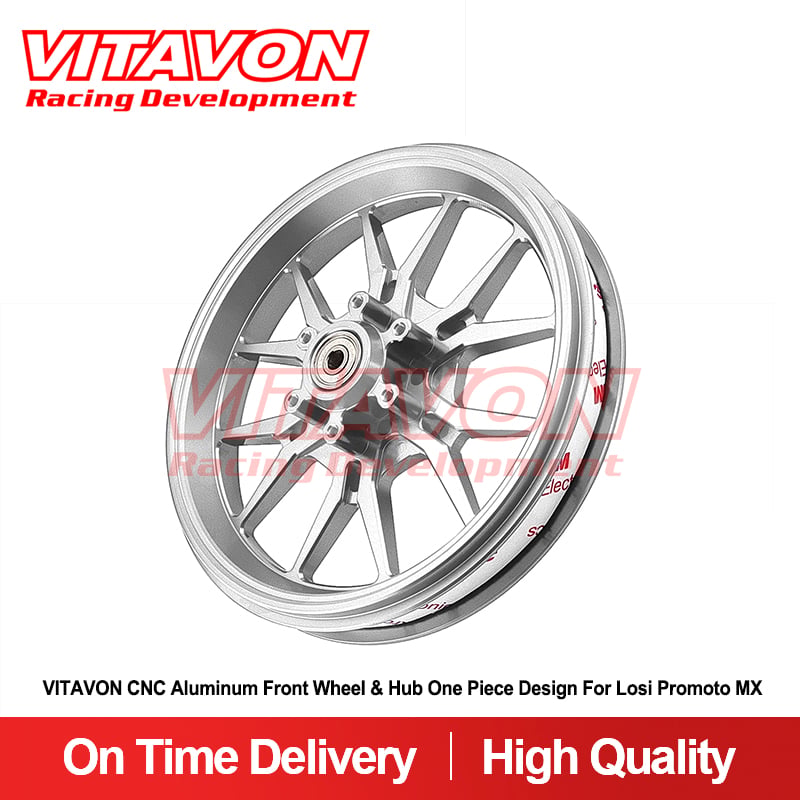 VitavonVITAVON CNC Aluminum Front Wheel & Hub One Piece Design for