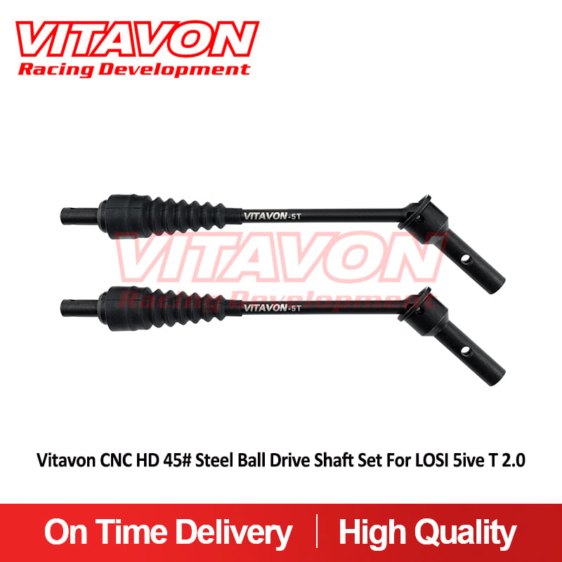 VITAVON CNC HD 45# Steel Ball Drive Shaft Set For LOSI 5ive T 2.0  Sell As a Pair