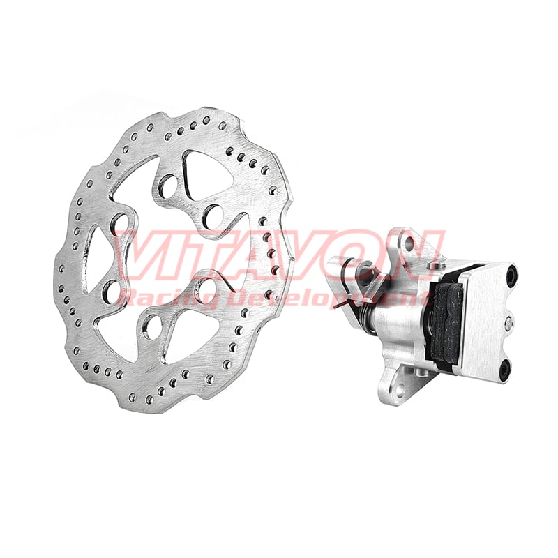 VITAVON CNC Aluminum 7075 Front Brake Caliper & Front Brake Disk For LOSI Promoto MX