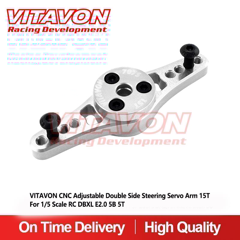 VITAVON CNC Alu7075 Adjustable Double Side 15T Servo Arm For Losi DBXL/5B/5T