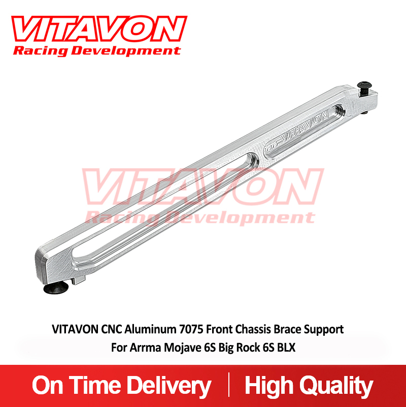 VITAVON CNC Aluminum 7075 Front Chassis Brace Support For Arrma Mojave 6S Big Rock 6S BLX