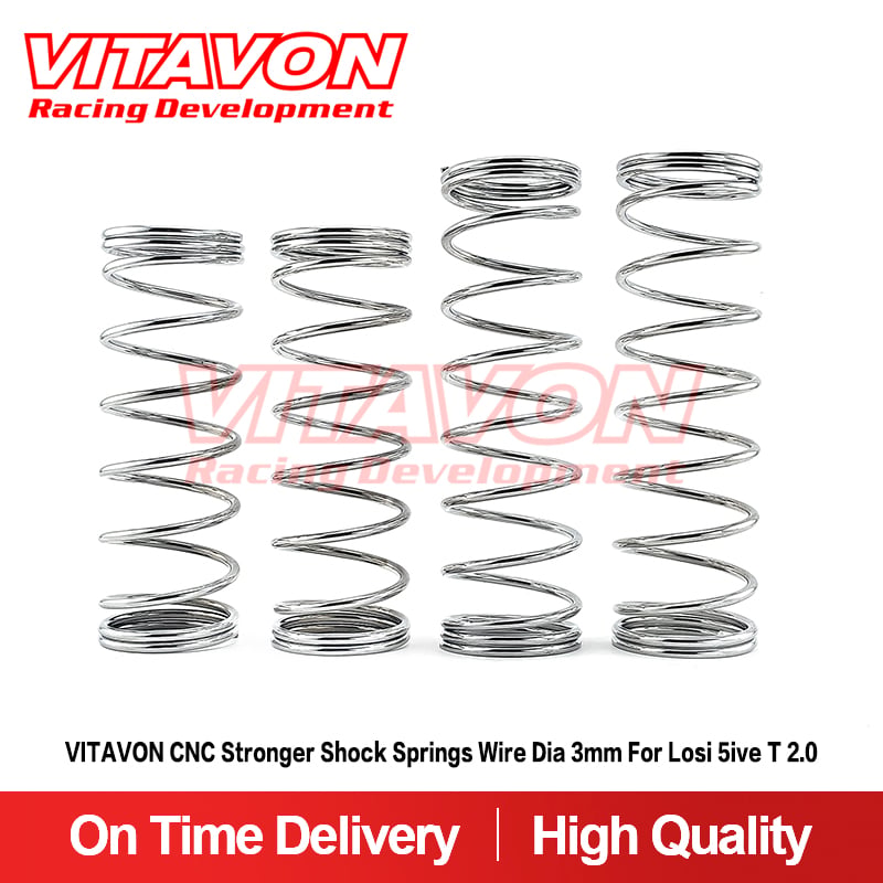 VITAVON CNC Stronger Shock Springs Wire Dia 3mm For Losi 5ive T 2.0