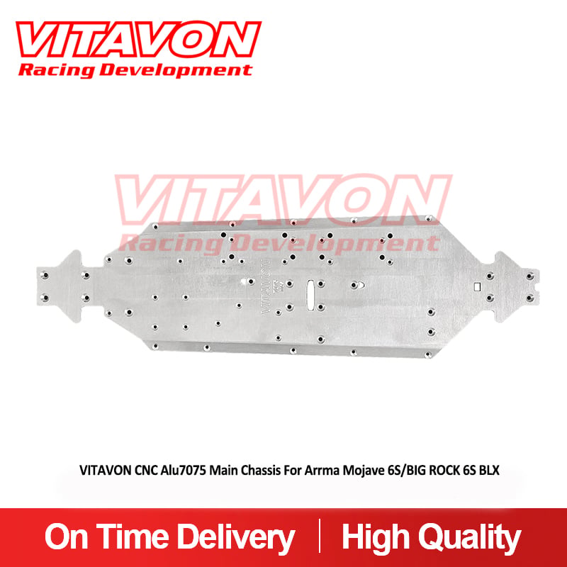 VITAVON CNC Aluminum 7075 Main Chassis For Arrma Mojave 6S Fireteam 6S  Big Rock 6s