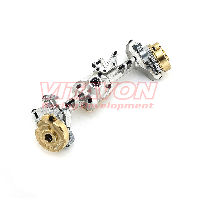 VITAVON Front Axle Housing CNC Alu7075+Brass for Traxxas TRX-4 TRX-6 1:10