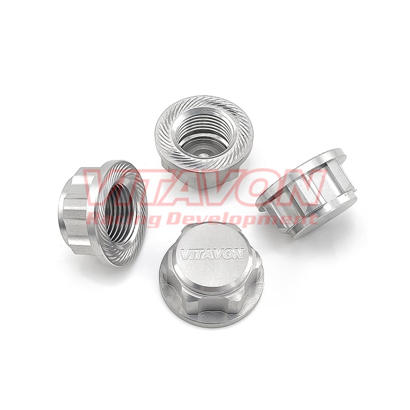 VITAVON CNC Alu7075 Wheel Nut M18x1.5mm Thread For LOSI DBXL E2.0 DBXL GAS 5T 5B Vekta