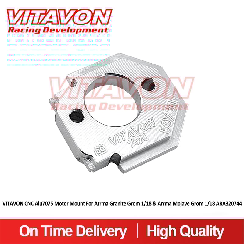 VITAVON CNC Alu7075 Motor Mount For Arrma Granite Grom 1/18 & Arrma Mojave Grom1/16&Typhon Grom 1/14 ARA320744