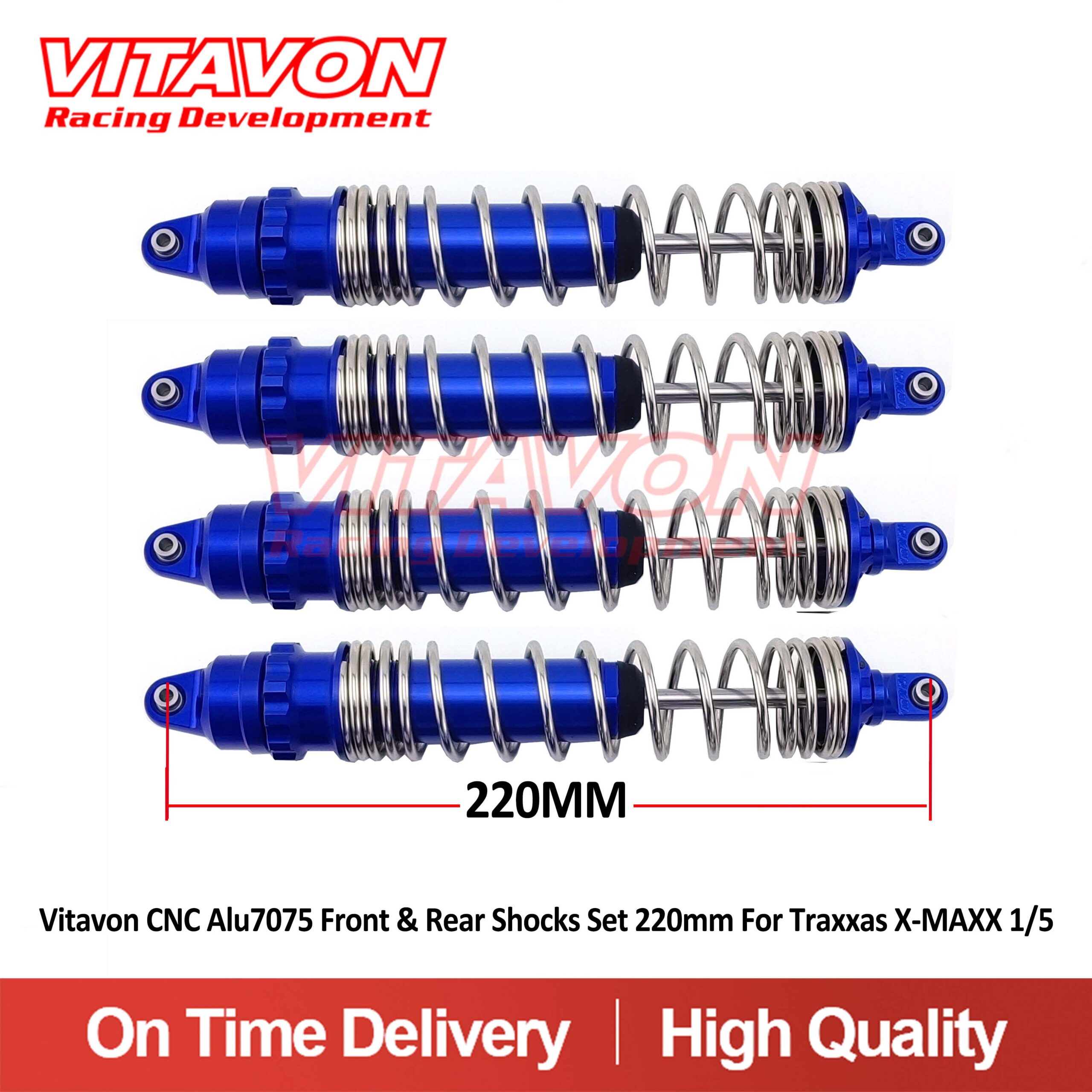 VitavonVITAVON CNC Alu7075 Front & Rear Shocks Set 220mm For