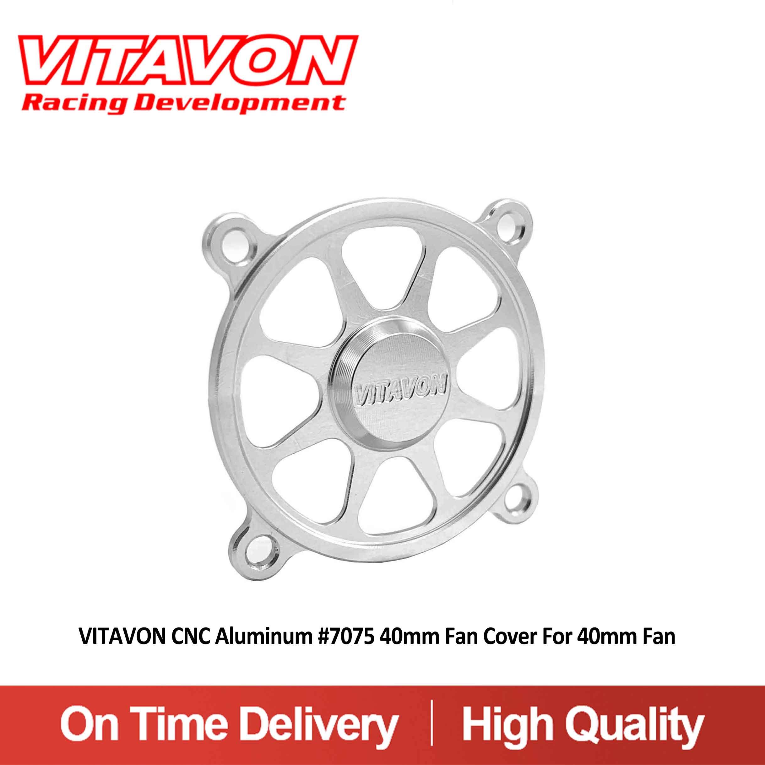 VITAVON CNC Aluminum 40mm Fan Cover For 40mm Fan