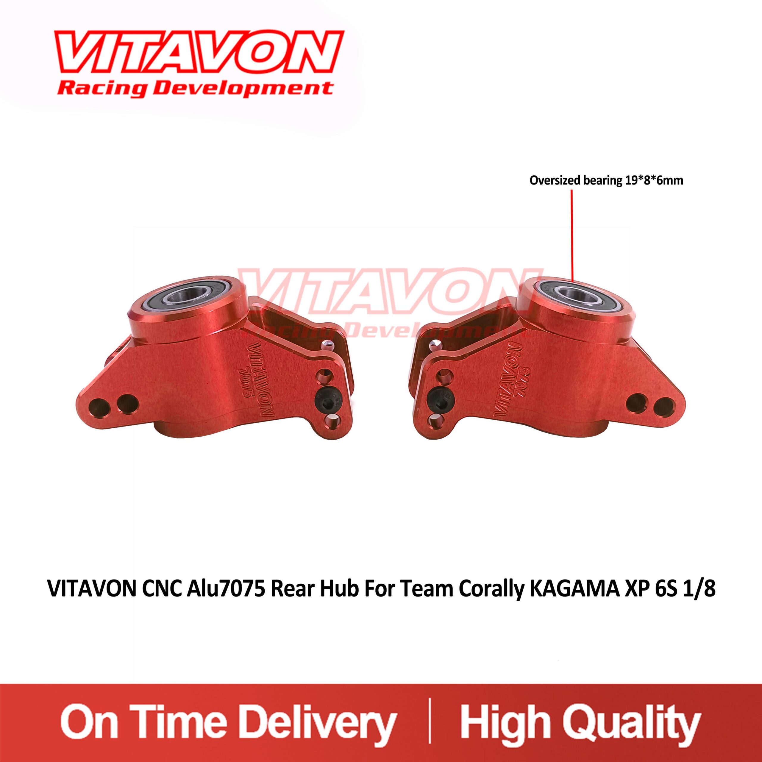 VitavonVITAVON CNC Alu7075 Rear Hub For Team Corally KAGAMA XP 6S