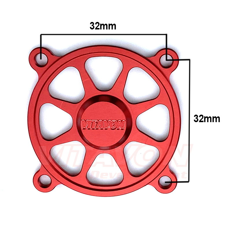VITAVON CNC Aluminum 40mm Fan Cover For 40mm Fan