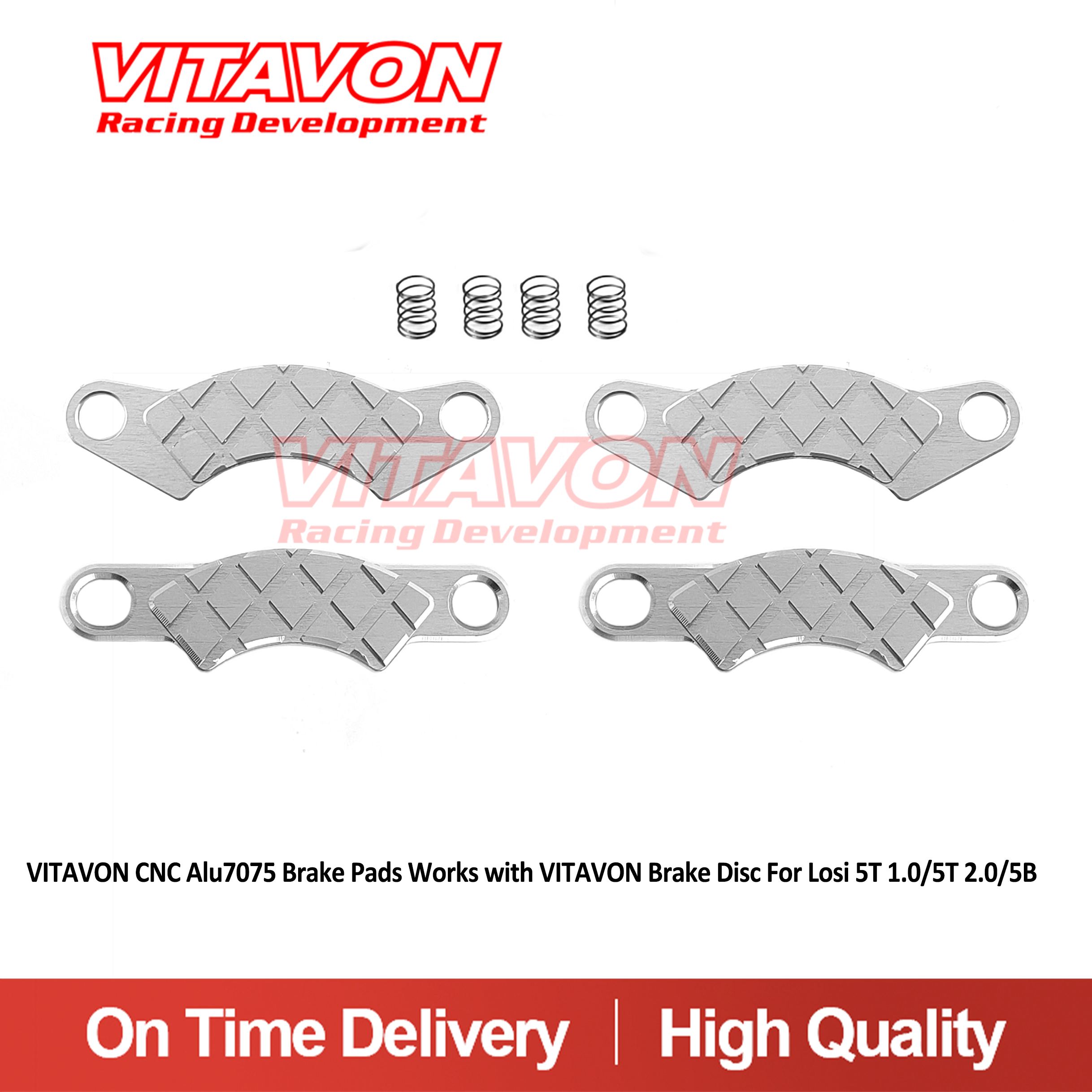 VITAVON CNC Alu7075 Brake Pads & Brake Disc For Losi 5T 1.0/5T 2.0/5B