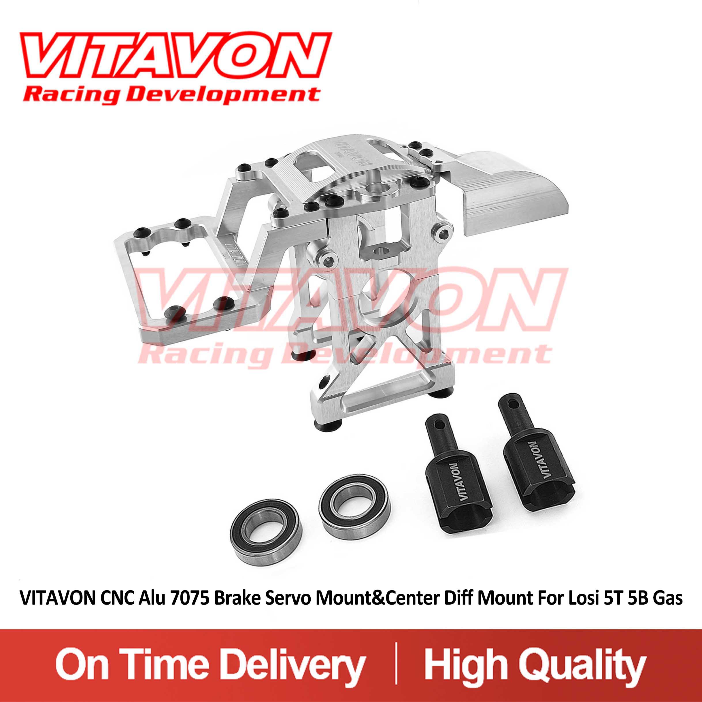 VITAVON CNC Alu 7075 Brake Servo Mount&Center Diff Mount For Losi 5T 5B Gas